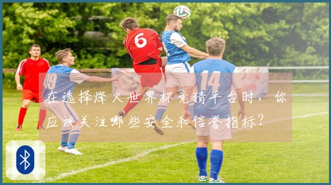 在选择烽火世界杯竞猜平台时，你应该关注哪些安全和信誉指标？
